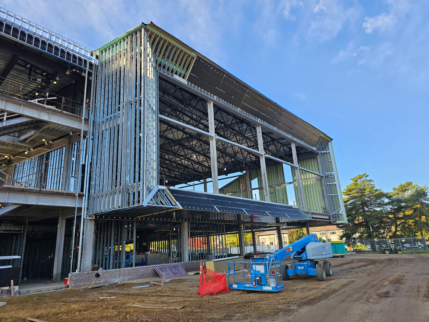 exterior of SRWC of metal frame construction