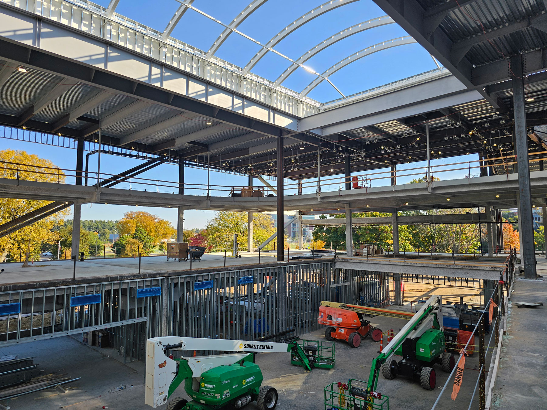 SRWC framing from interior