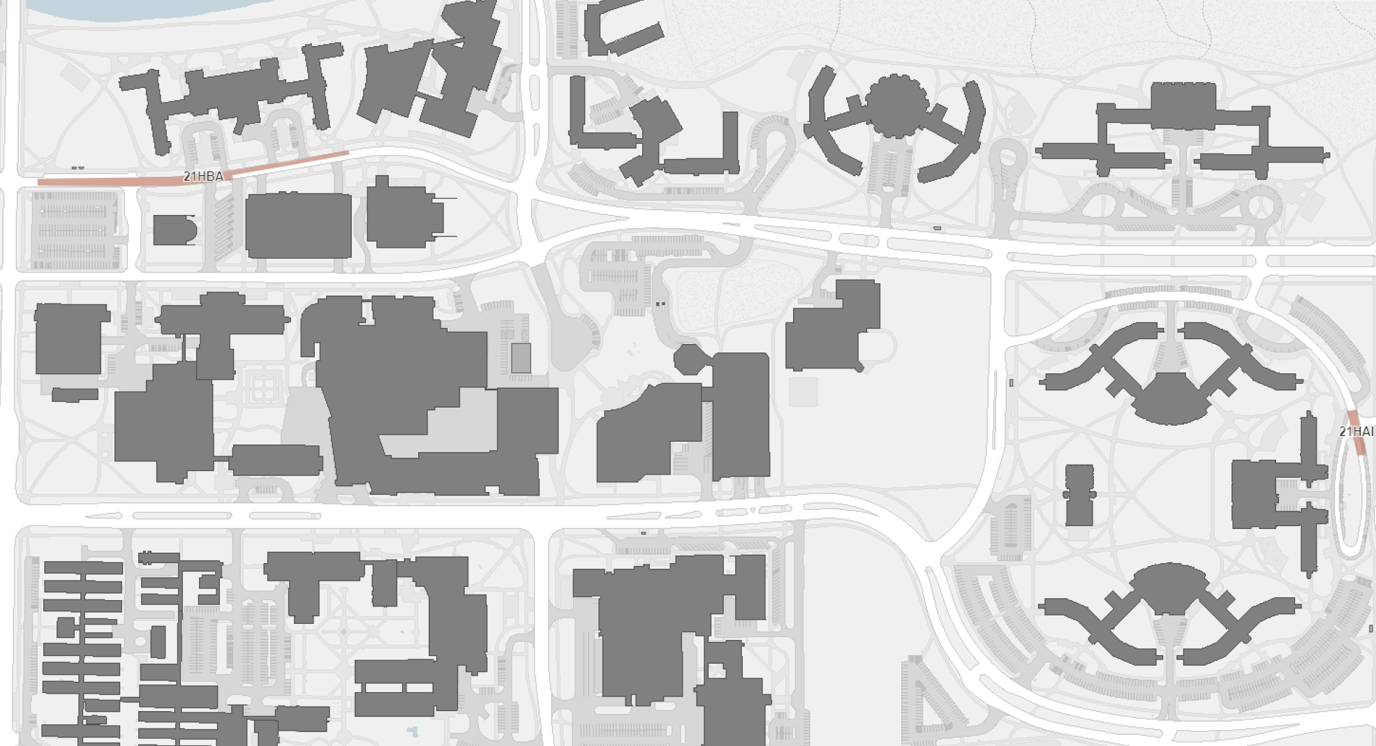 Campus roadway repairs map
