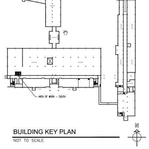 Map of Engineering Building, elevator 6 area