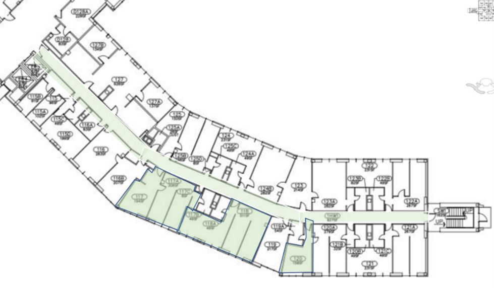 Fee Hall west map