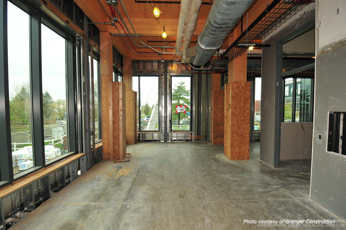 Photo of interior of new portion of STEM facility