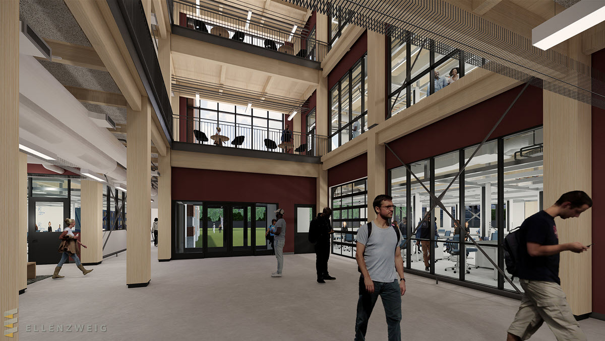 Artist rendering of STEM facility interior post construction