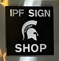 Photo of IPF Sign Shop room sign
