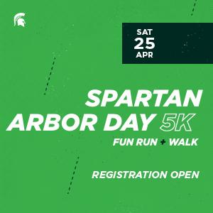 Spartan Arbor Day Graphic