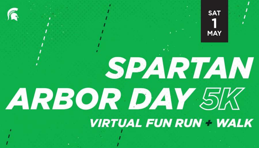 Spartan Arbor Day 5k virtual fun run and walk