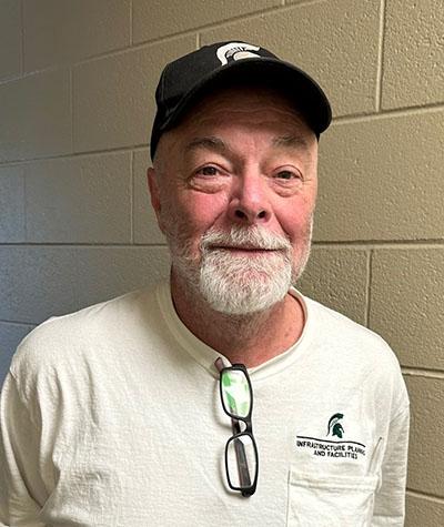 Jack Meirndorf in an IPF t-shirt and baseball cap