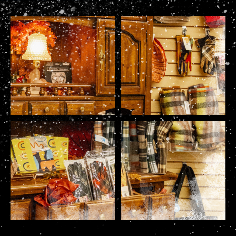 Window view of our cozy Gift Shop.