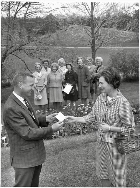 A historical photo of Hidden Lake Gardens.