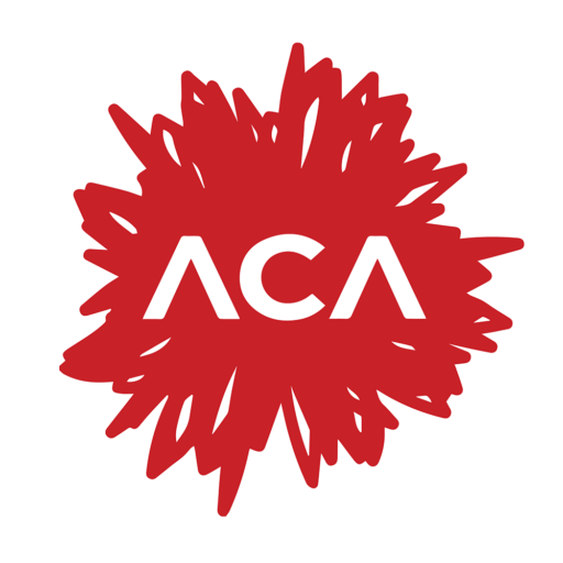 Adrian Center for the Arts (ACA) logo.