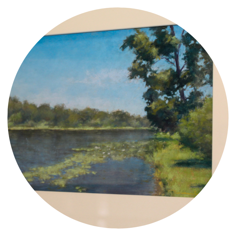 Pastel landscape by Tom Tomasek.