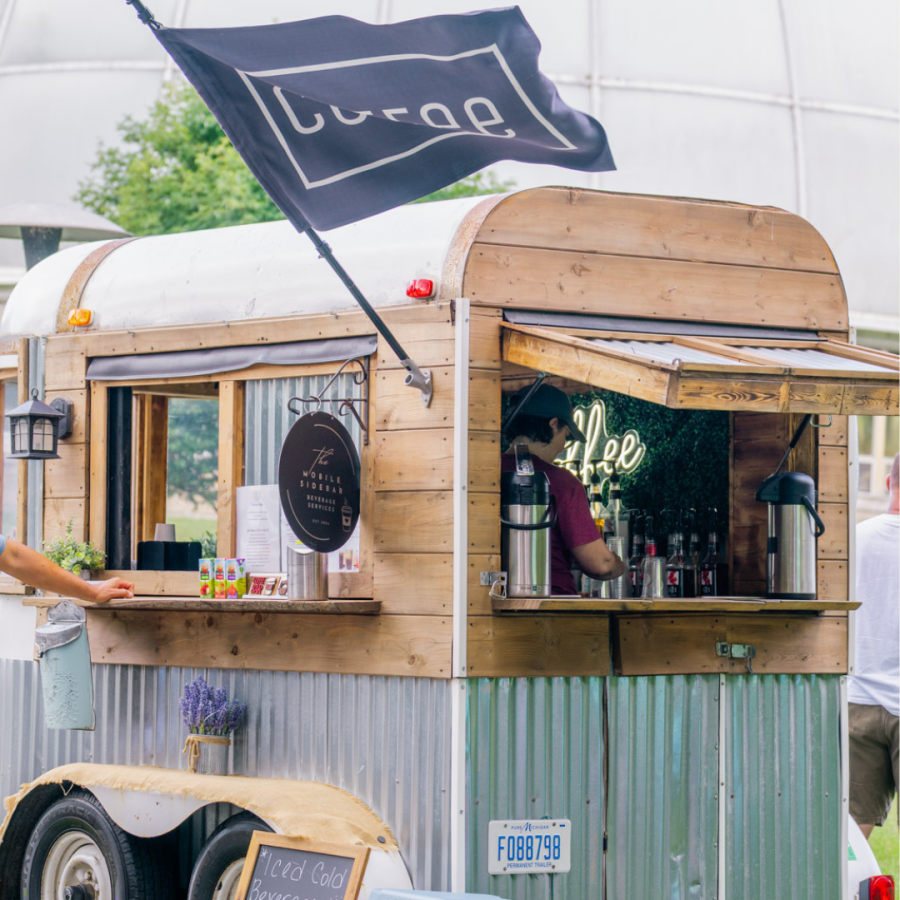Photo of the Mobile Side Bar beverage bar.