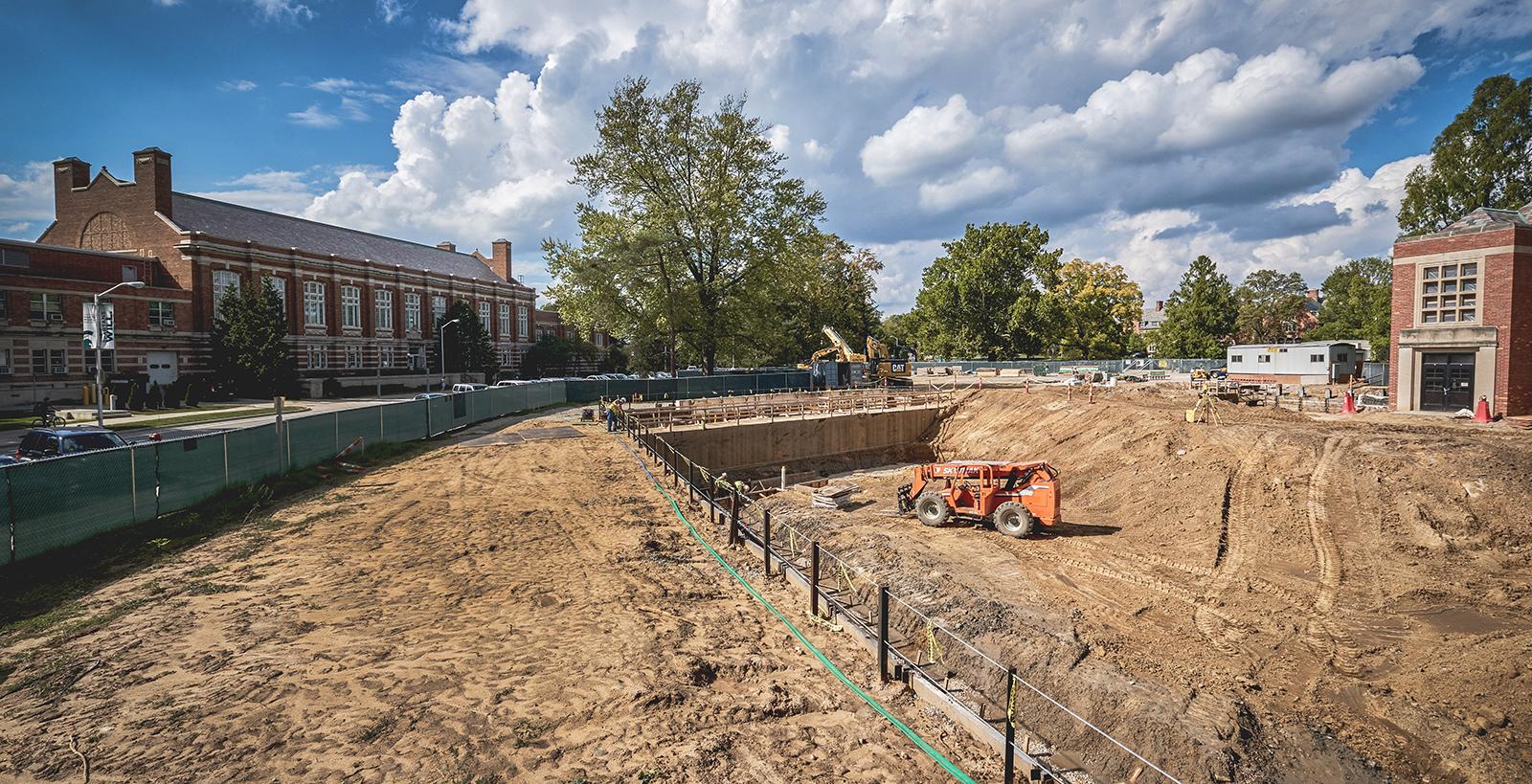 Photo of the College of Music Expansion, Construction Area