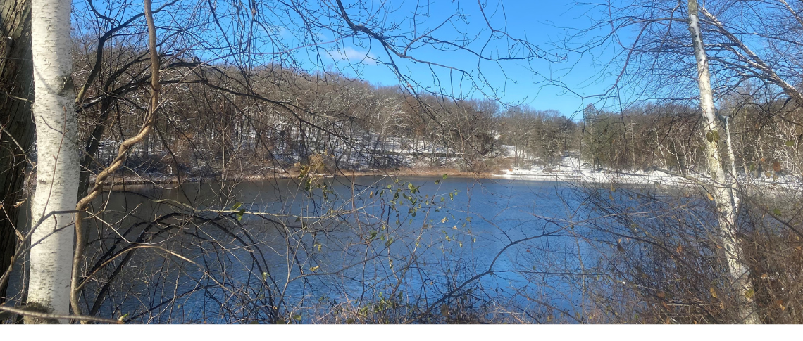 Hidden Lake in winter.