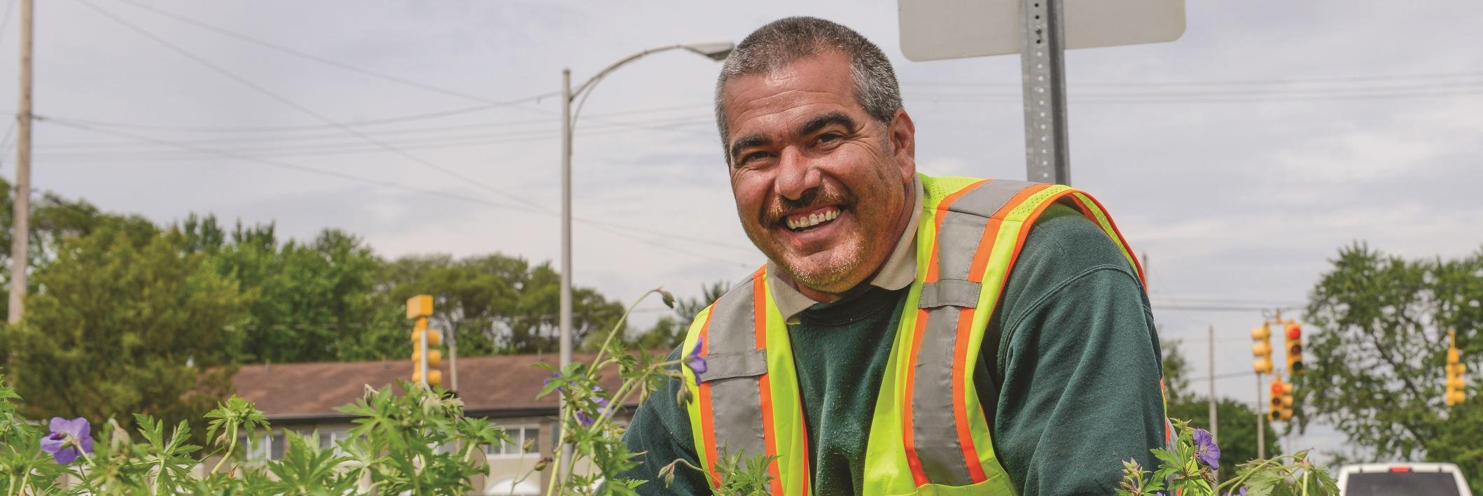 Pest management gardener