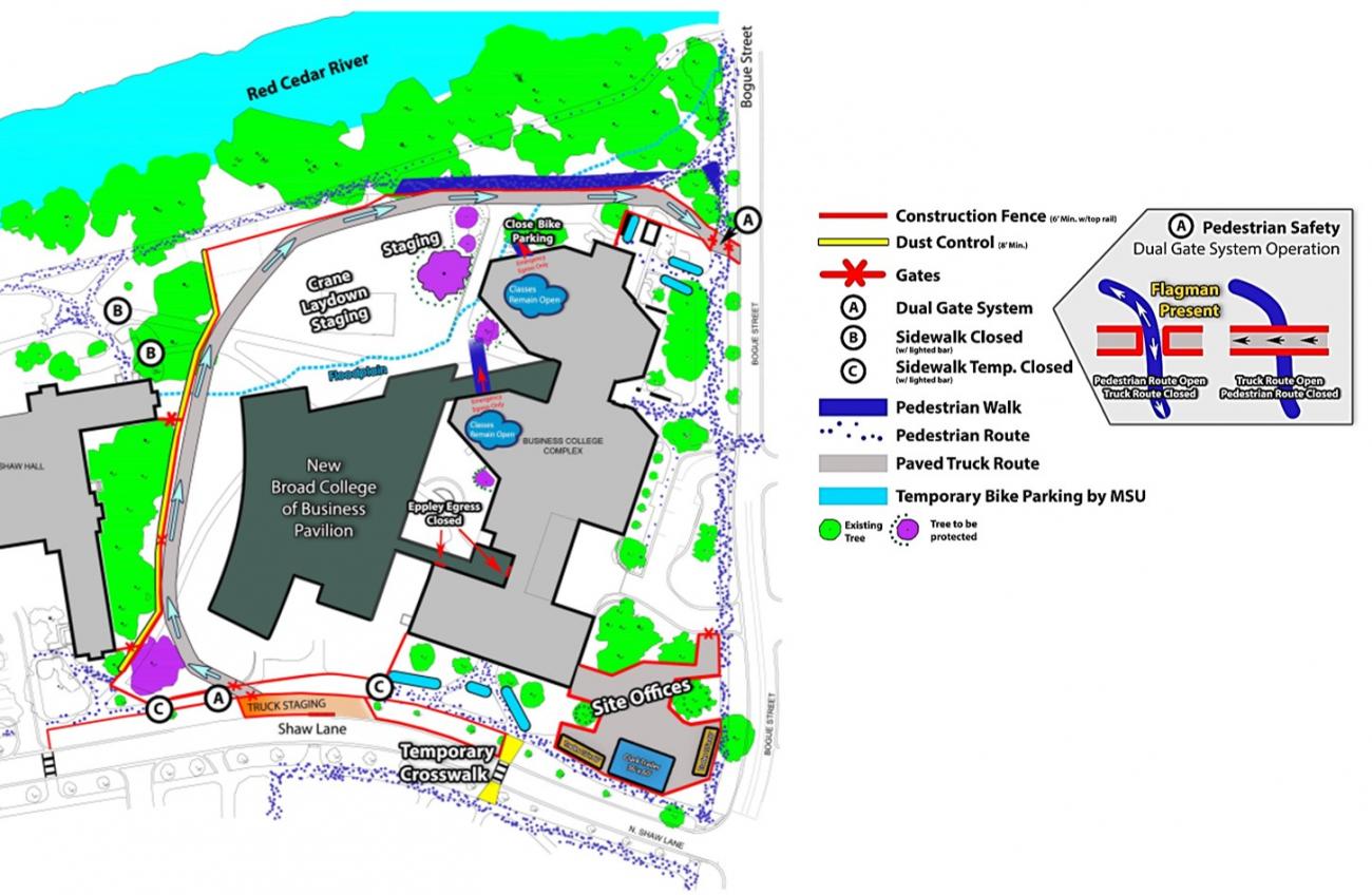 Site logistics plan