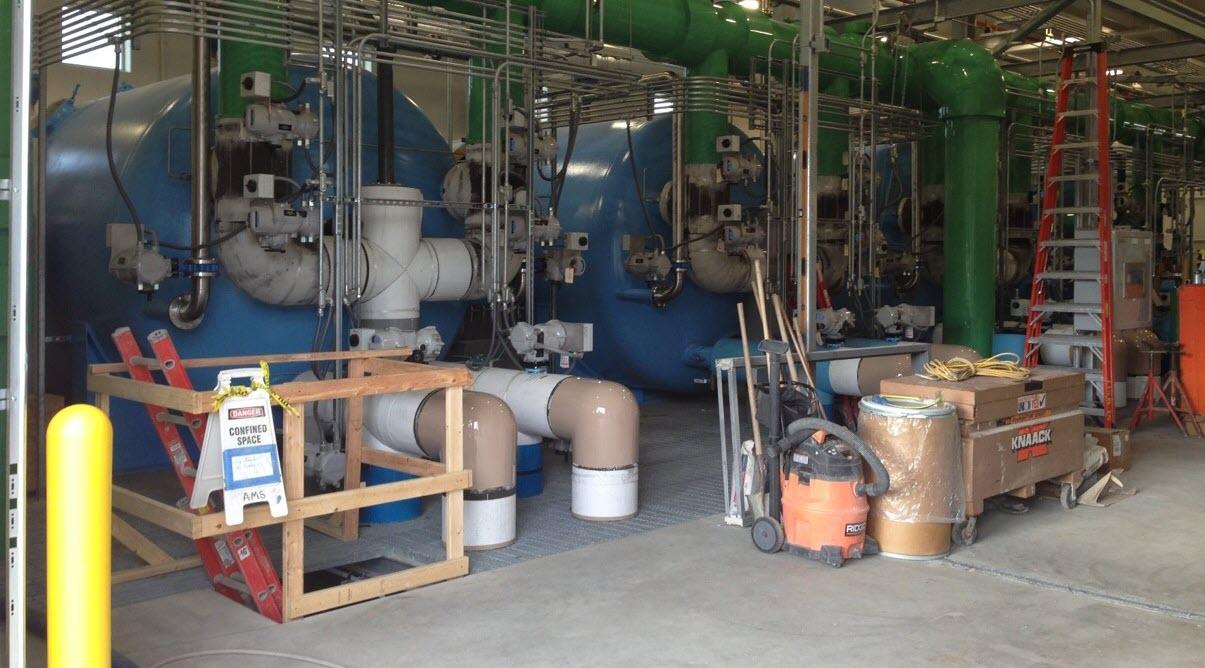 Water Treatment Plant - water filtration tanks