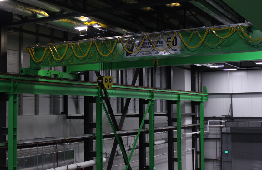 Overhead crane installed and tested