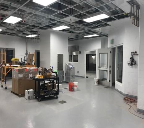 Food Processing Pilot Plant - new flooring, paint and floor drains
