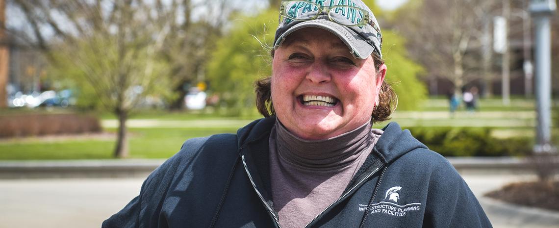 IPF employee smiling