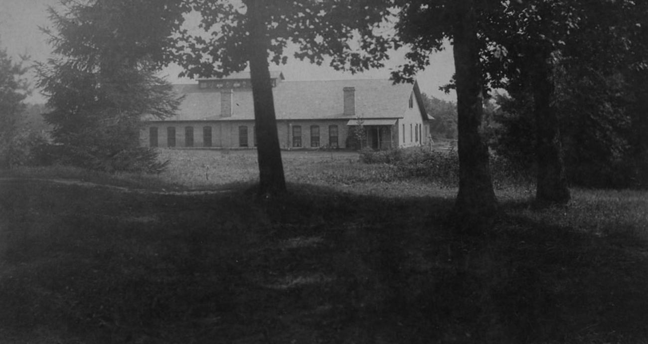 Photo of the first boiler on the MSU campus