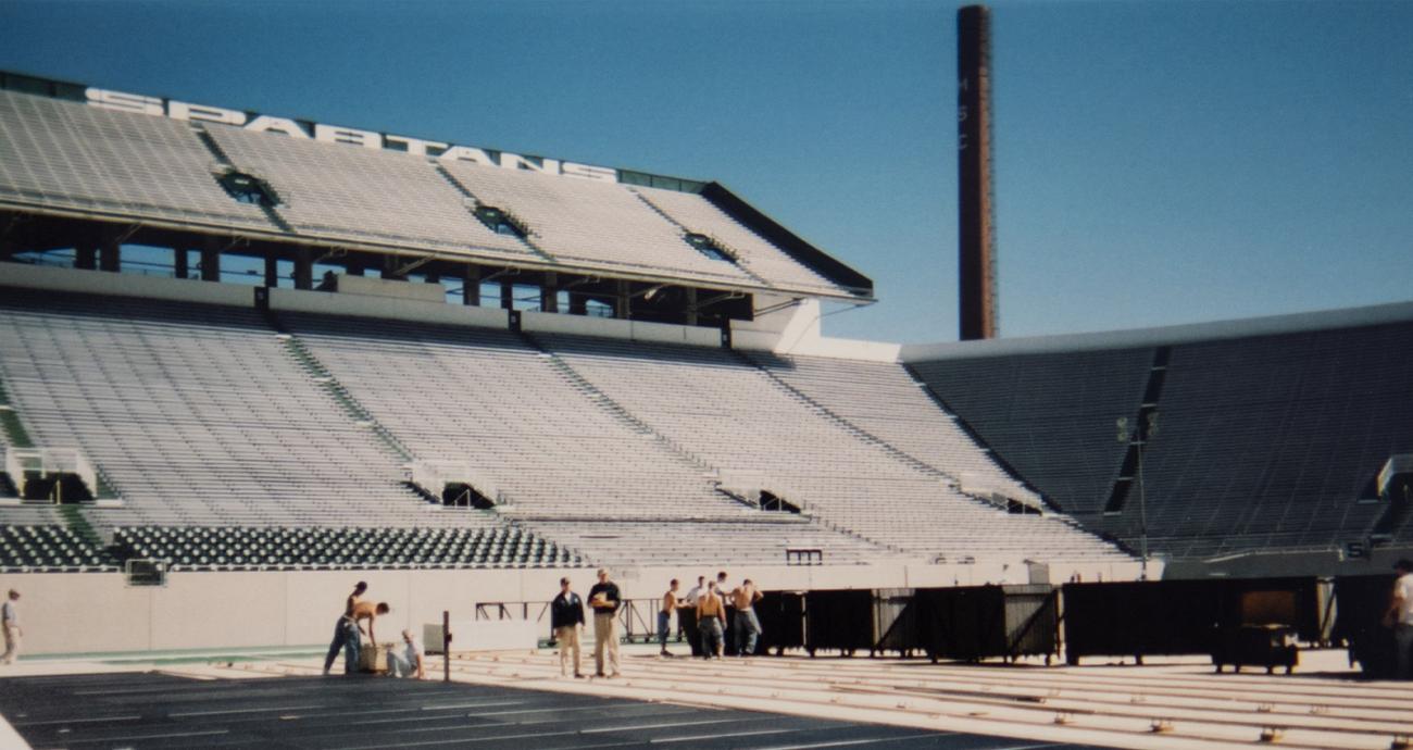 MSU Spartan Stadium, including MSC Power Plant Tower