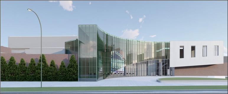 Rendering of future building addition