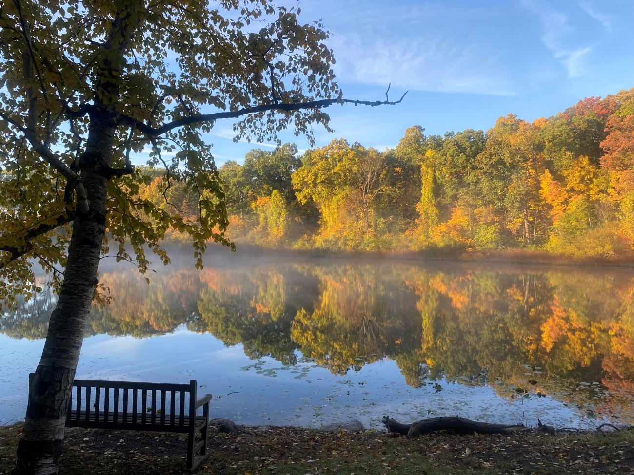 Hidden Lake in fall.