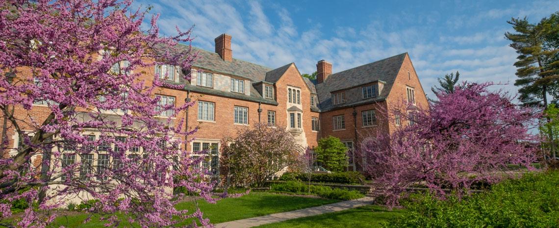 Image of Campbell Hall on MSU campus in spring