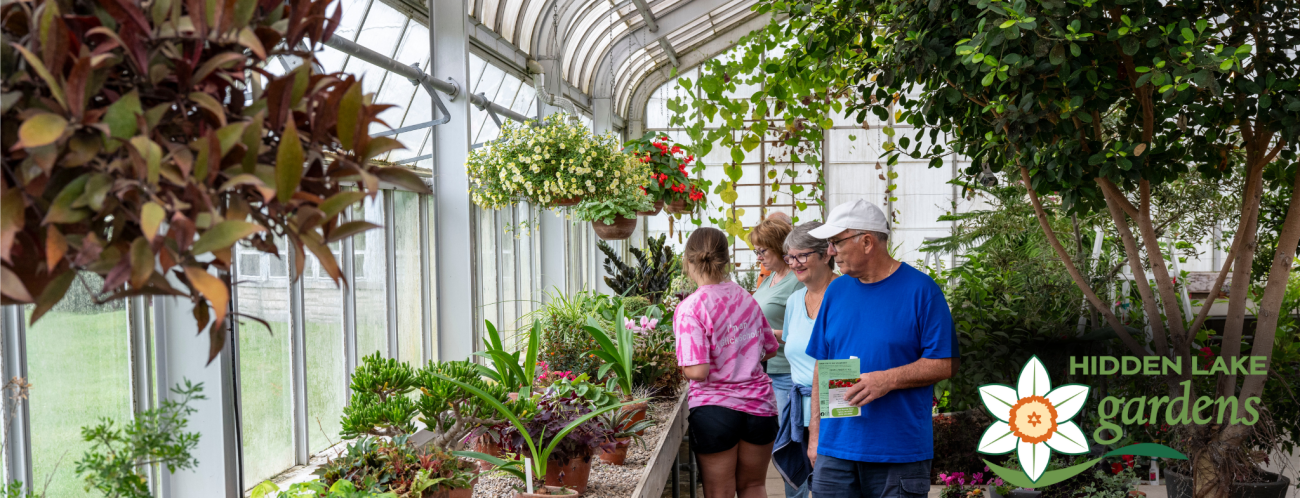 People walking through the Conservatory.