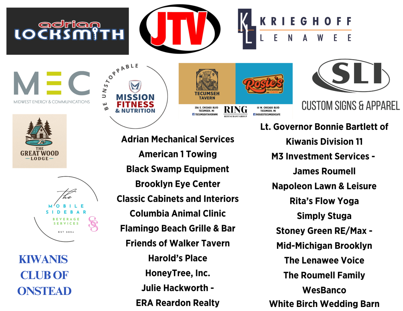 2025 sponsors - updated 9/9/25.