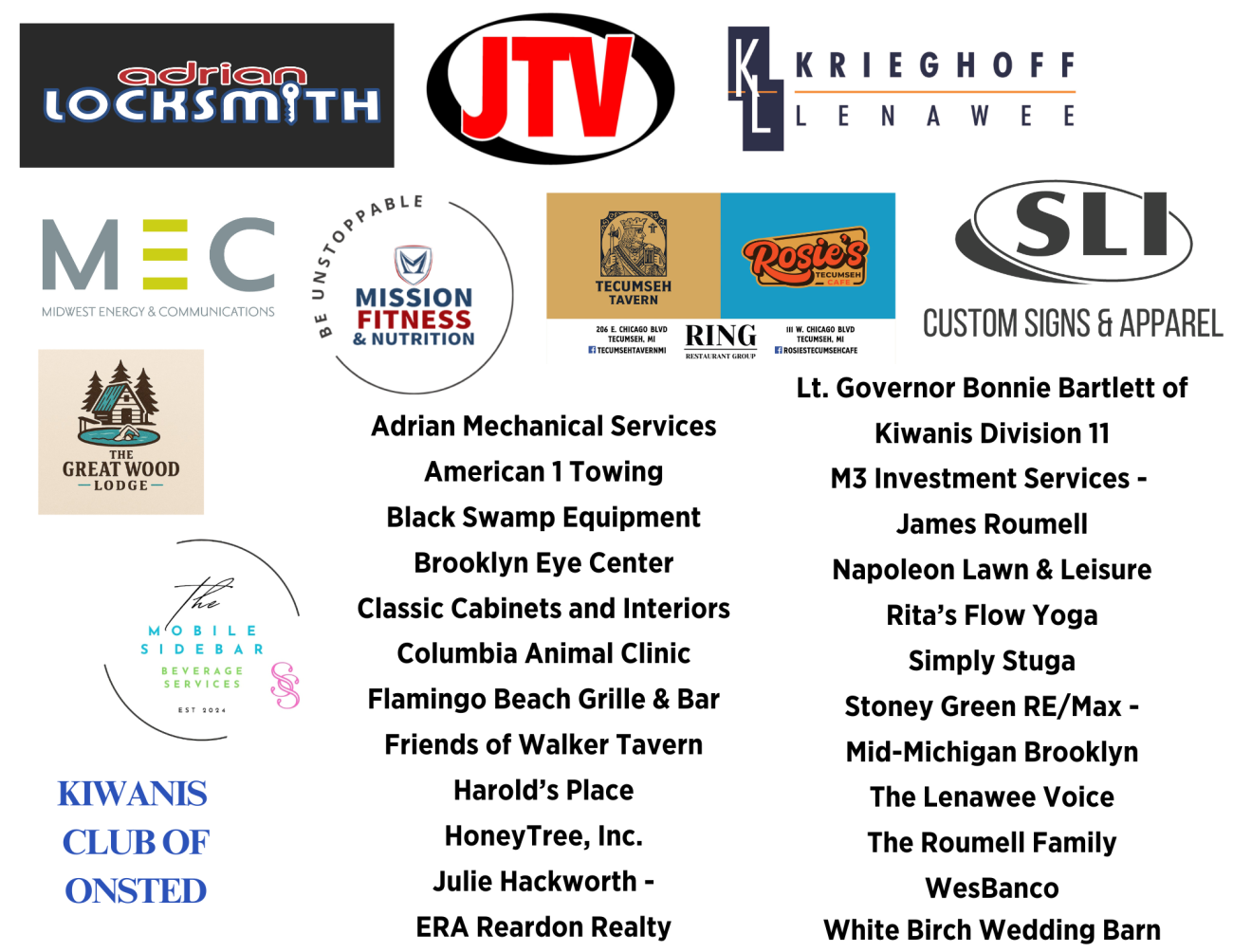 Run sponsors updated 9/23/25.