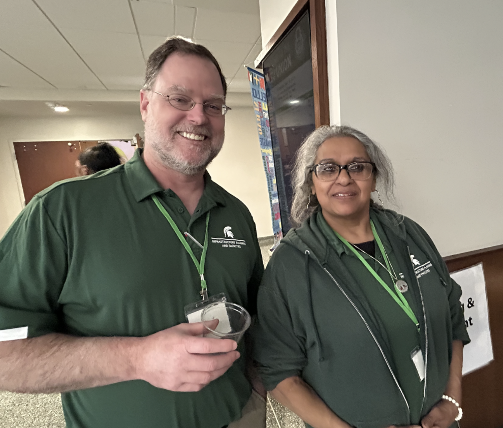 IPF custodial crew at recognition ceremony