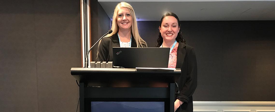 photo of kelly feister and danielle hook at the promapp conference in australia