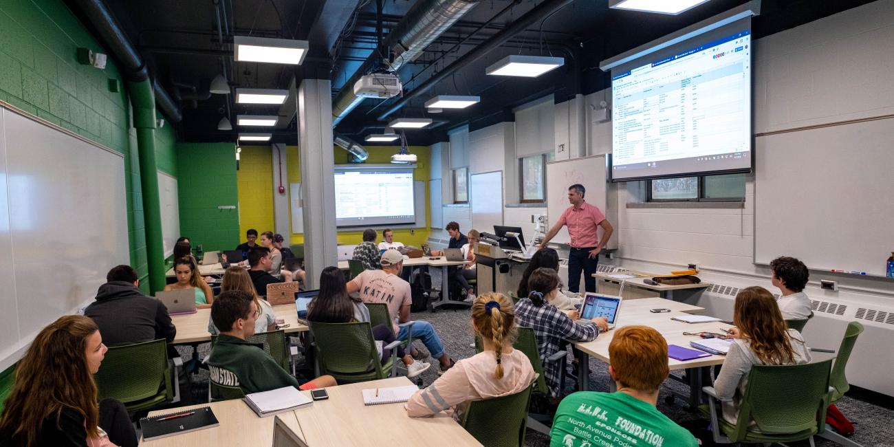 an example of one of the classrooms renovated over the summer of 2018