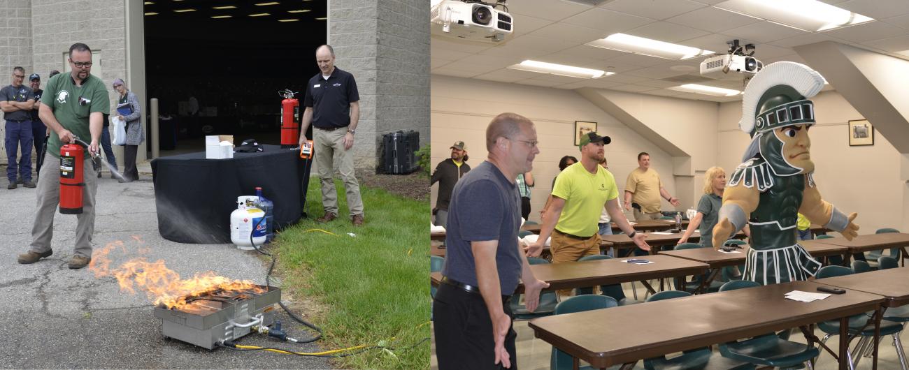 Photo of IPF employees attending the safety rodeo