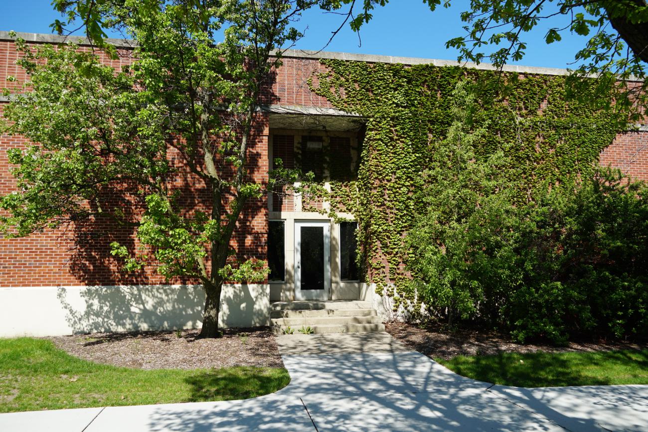 The front entrance of the decommissioned water reservoir