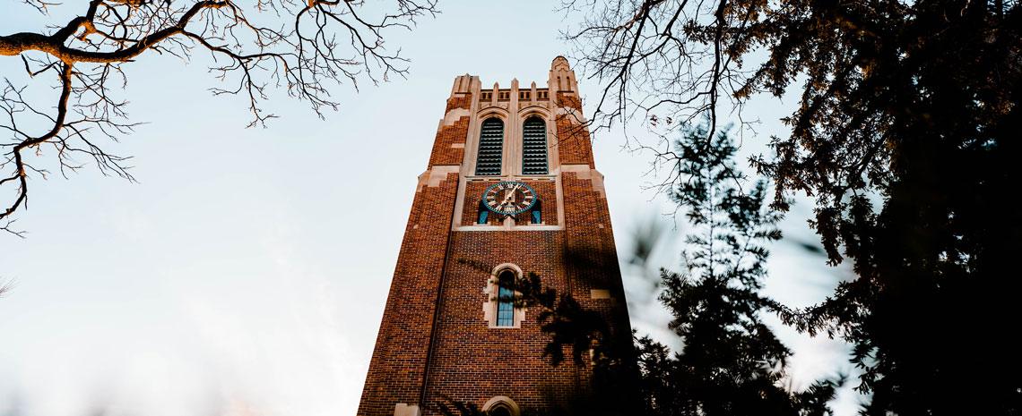 Beaumont Tower captured from below