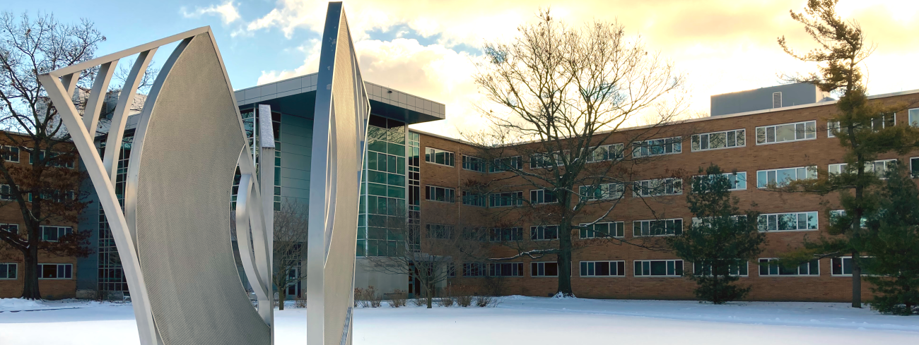 Emmons Hall in the winter