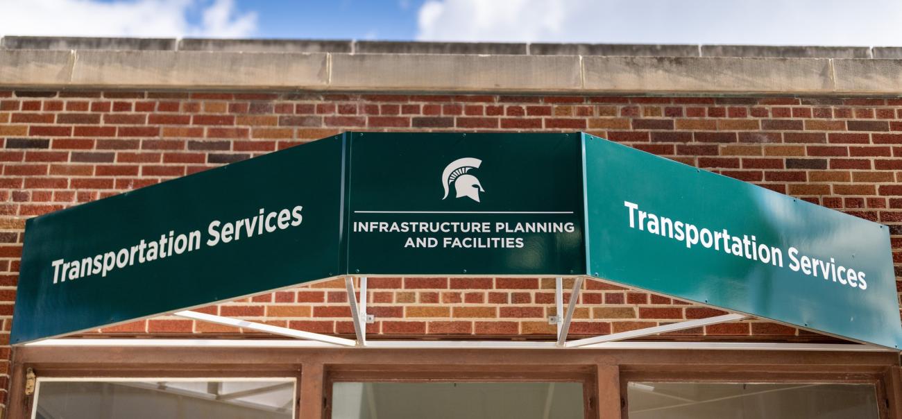 Transportation Services offices at the Central Services Building
