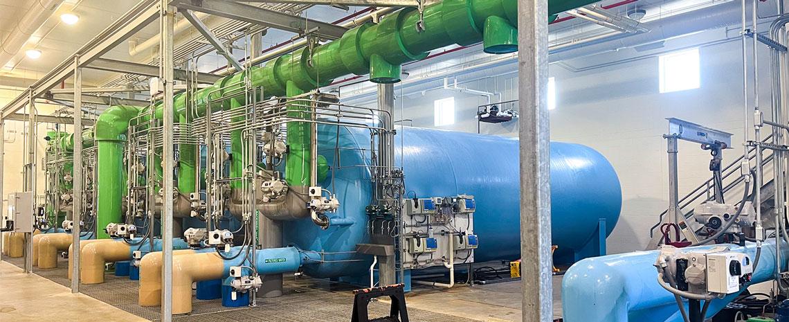 Interior of the MSU water plant