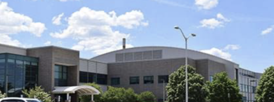 Michigan State University's Veterinary Diagnostic Laboratory (MSU VDL) building pictures on a sunny blue sky day with minimal clouds