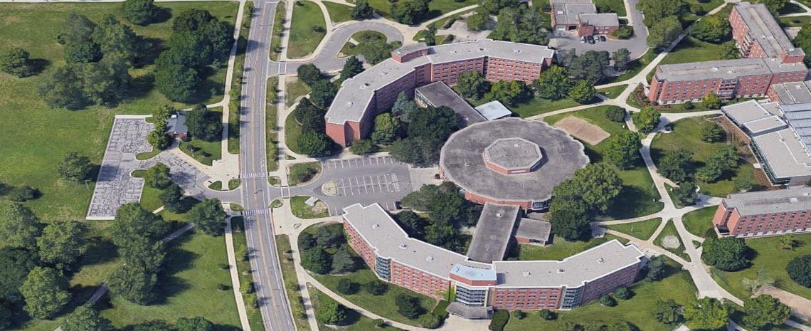 aerial photo of wonders hall