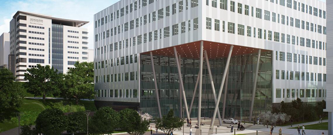 Artist rendering of completed innovation park facility