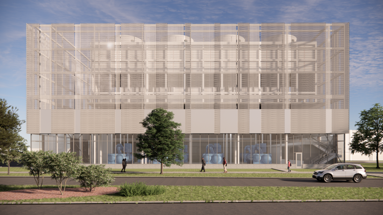 east wing rendering of the building